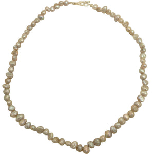 M2SPC2 Freshwater Pearl Necklace - Light Grey