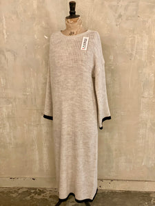 Cable knit maxi dress