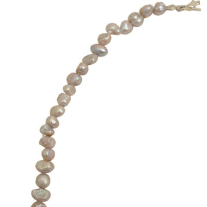 M2SPC2 Freshwater Pearl Necklace - Light Grey