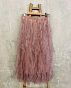 Tulle layered skirt