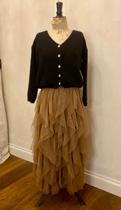 Ruffle net skirt