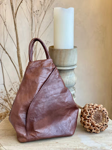 Leather rucksack bag