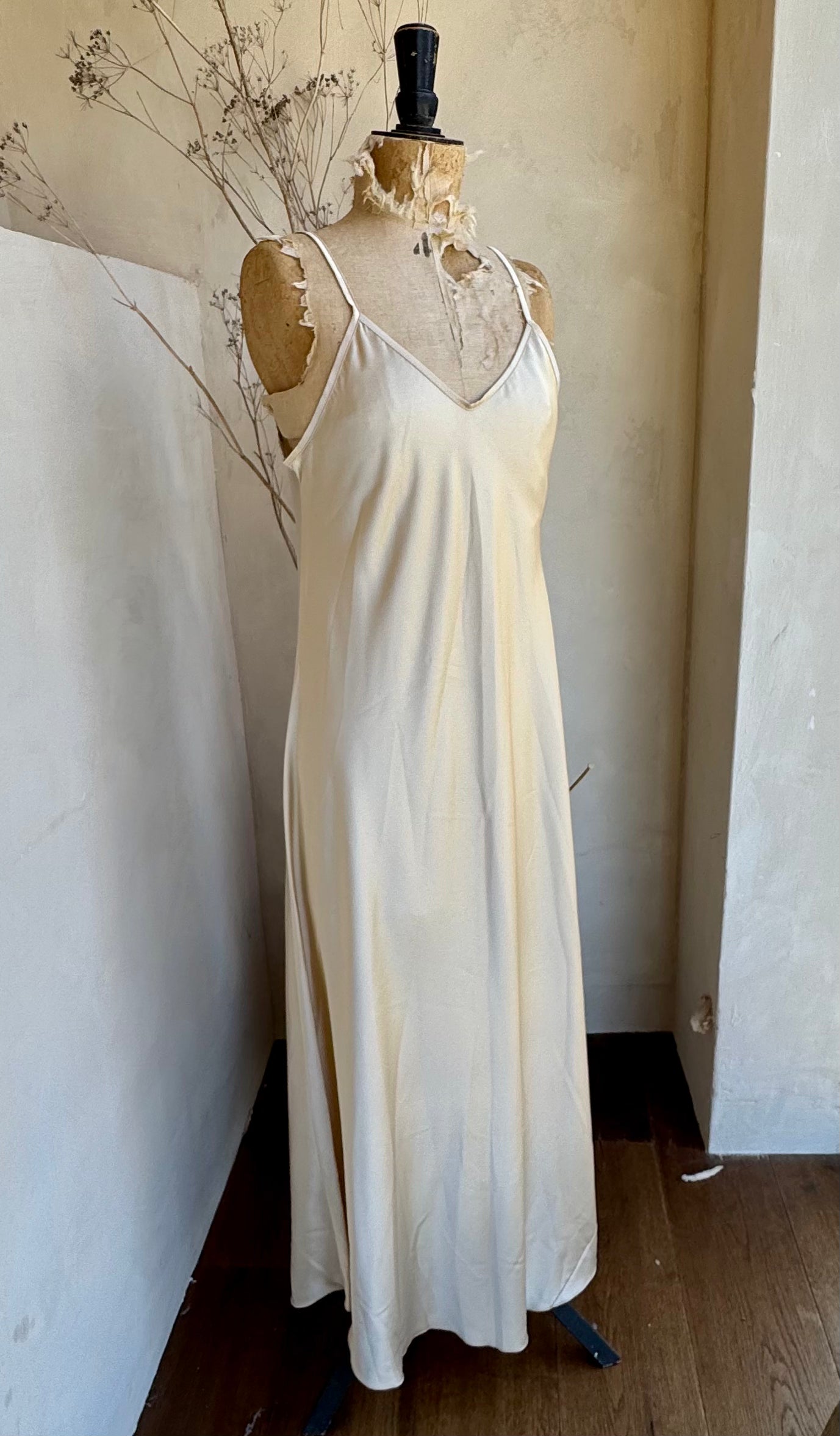 Satin Spaghetti Strap Maxi Dress