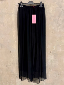 Silk Straight Leg Trousers