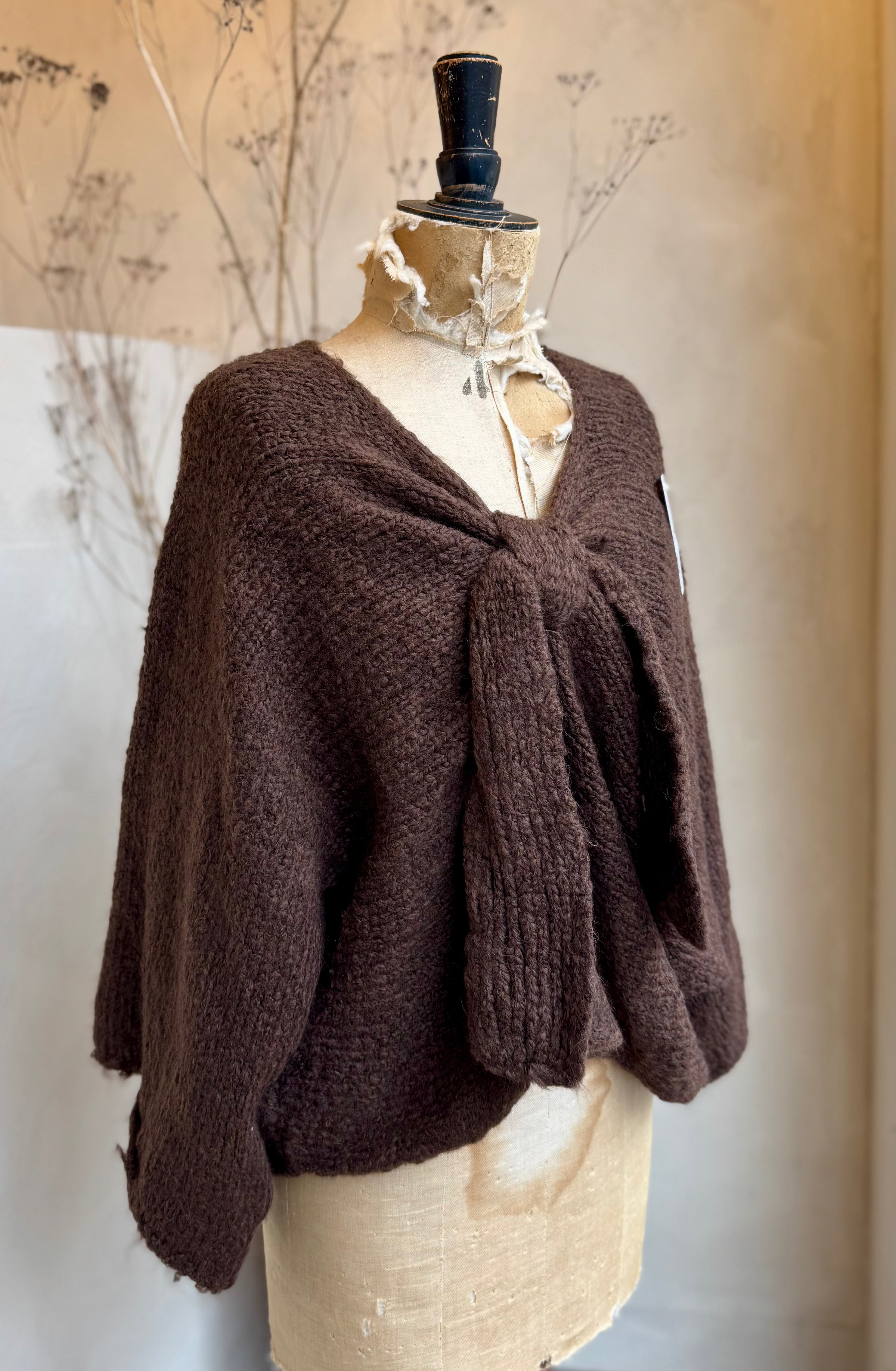 Front Bow Wool Blend Jumper