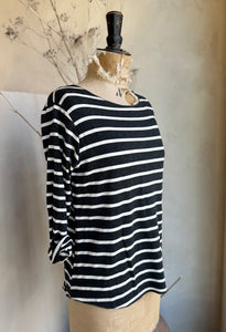 Stripe Soft Jersey Long Sleeve Top