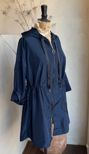 Drawstring Waist Raincoat