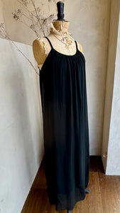 Silky Strap Maxi Dress