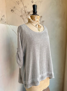 Hemline Trim Gauze Top