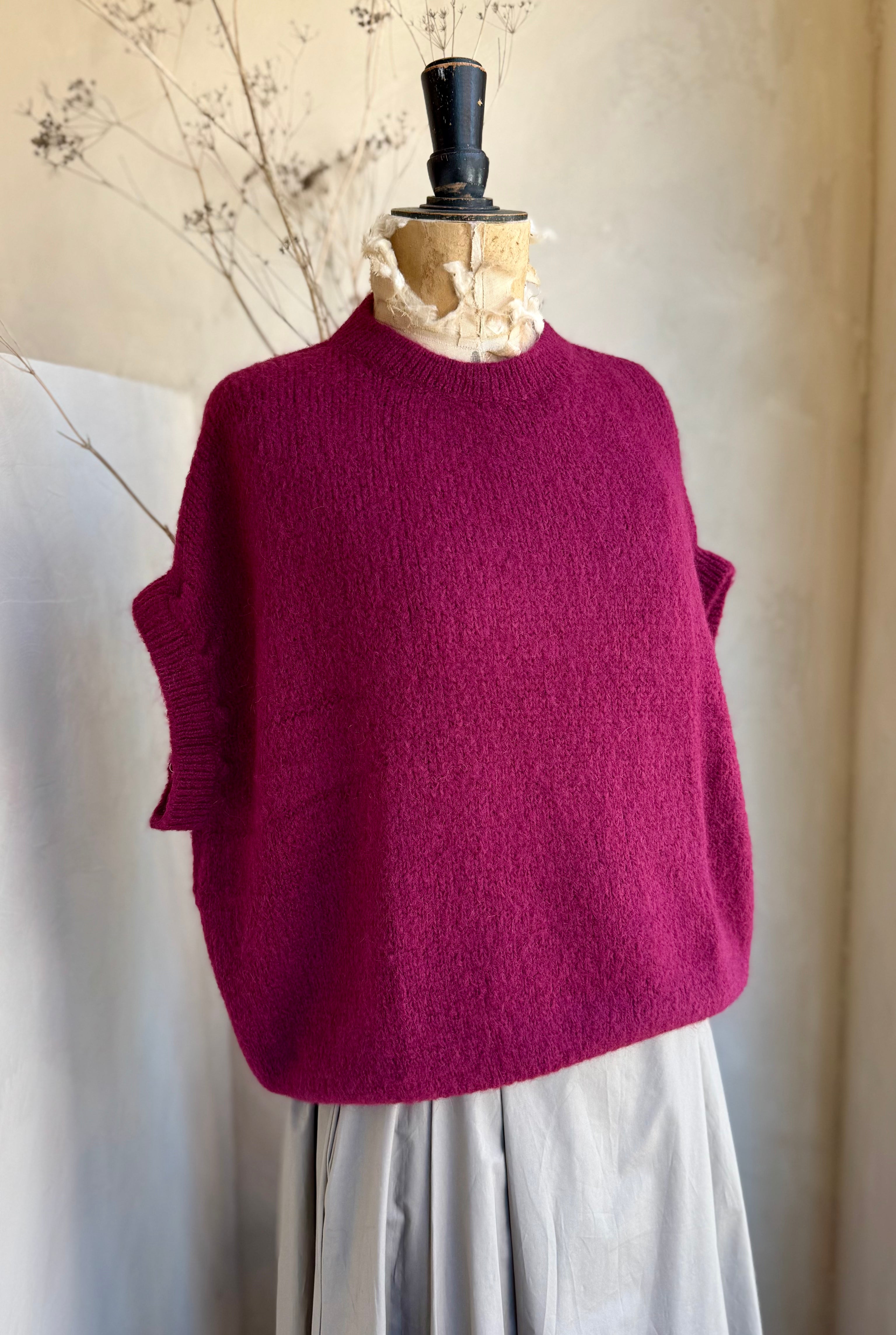 Mohair Cap Sleeve Jumper