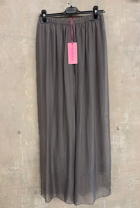 Silk Straight Leg Trousers