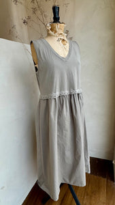V Neck Cotton Dress