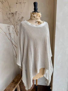 Open weave poncho