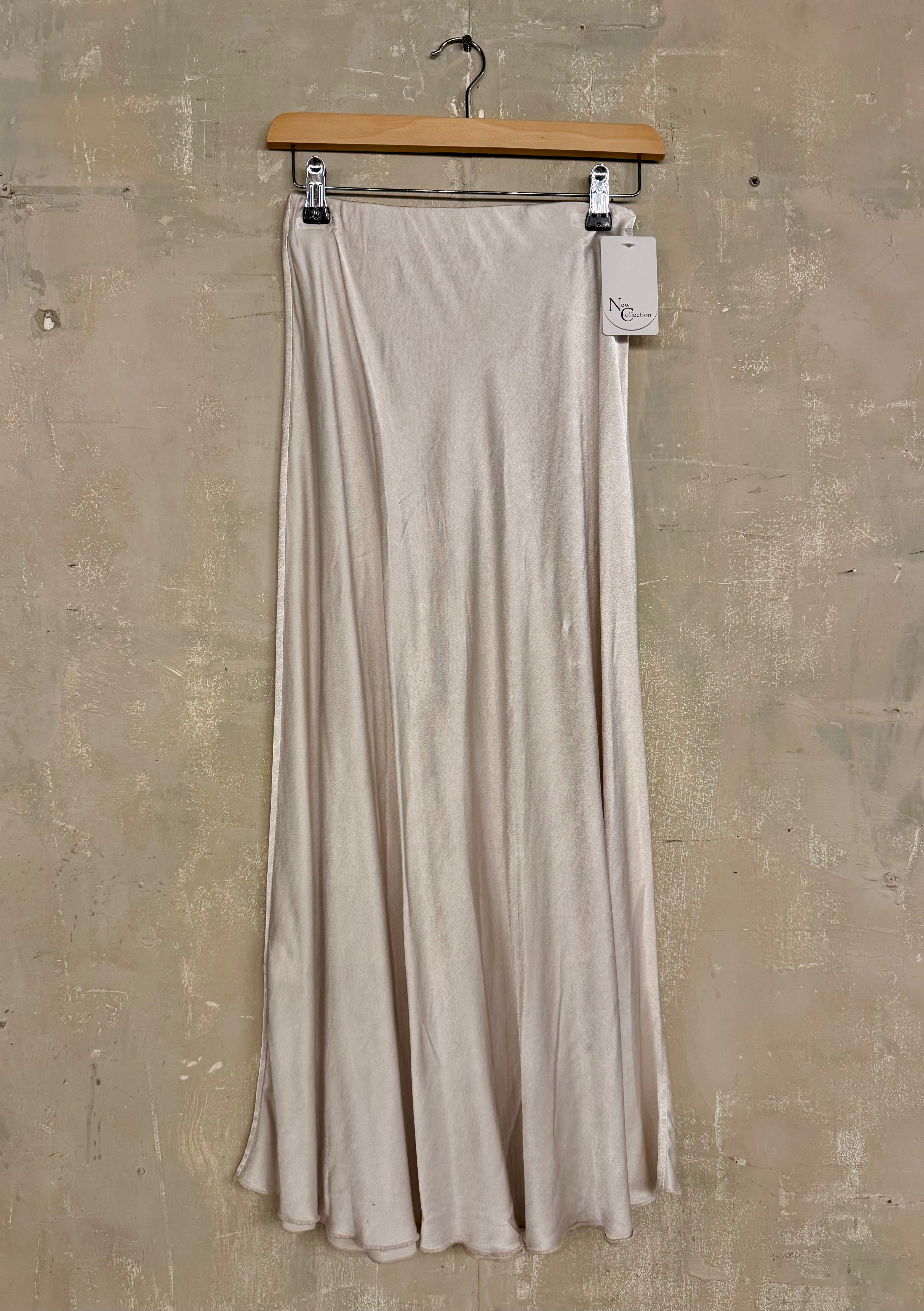 Satin Midi Skirt