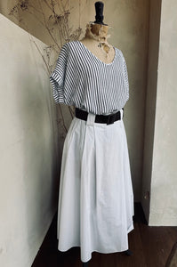 A Line Poplin Skirt