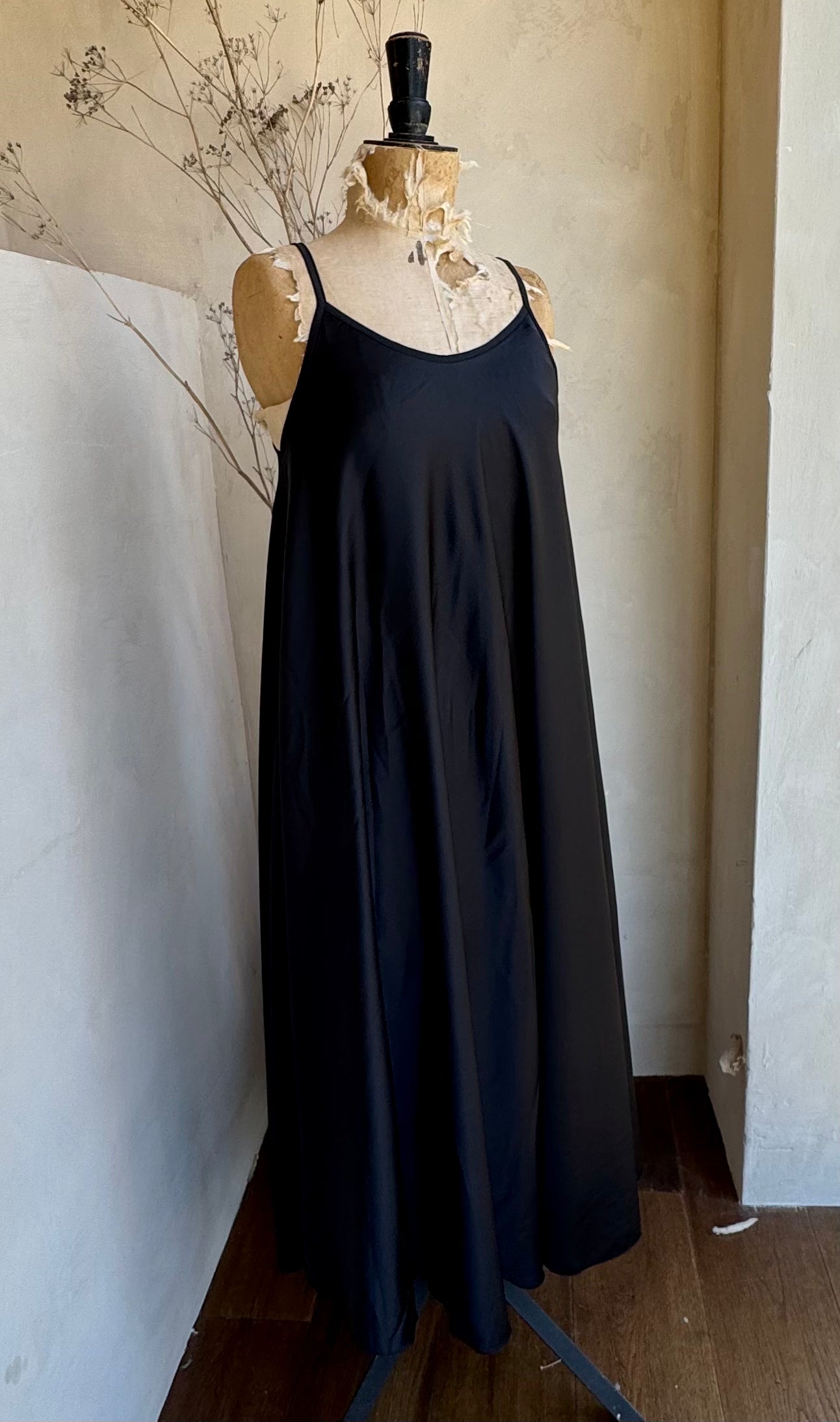 Satin Spaghetti Strap Maxi Dress