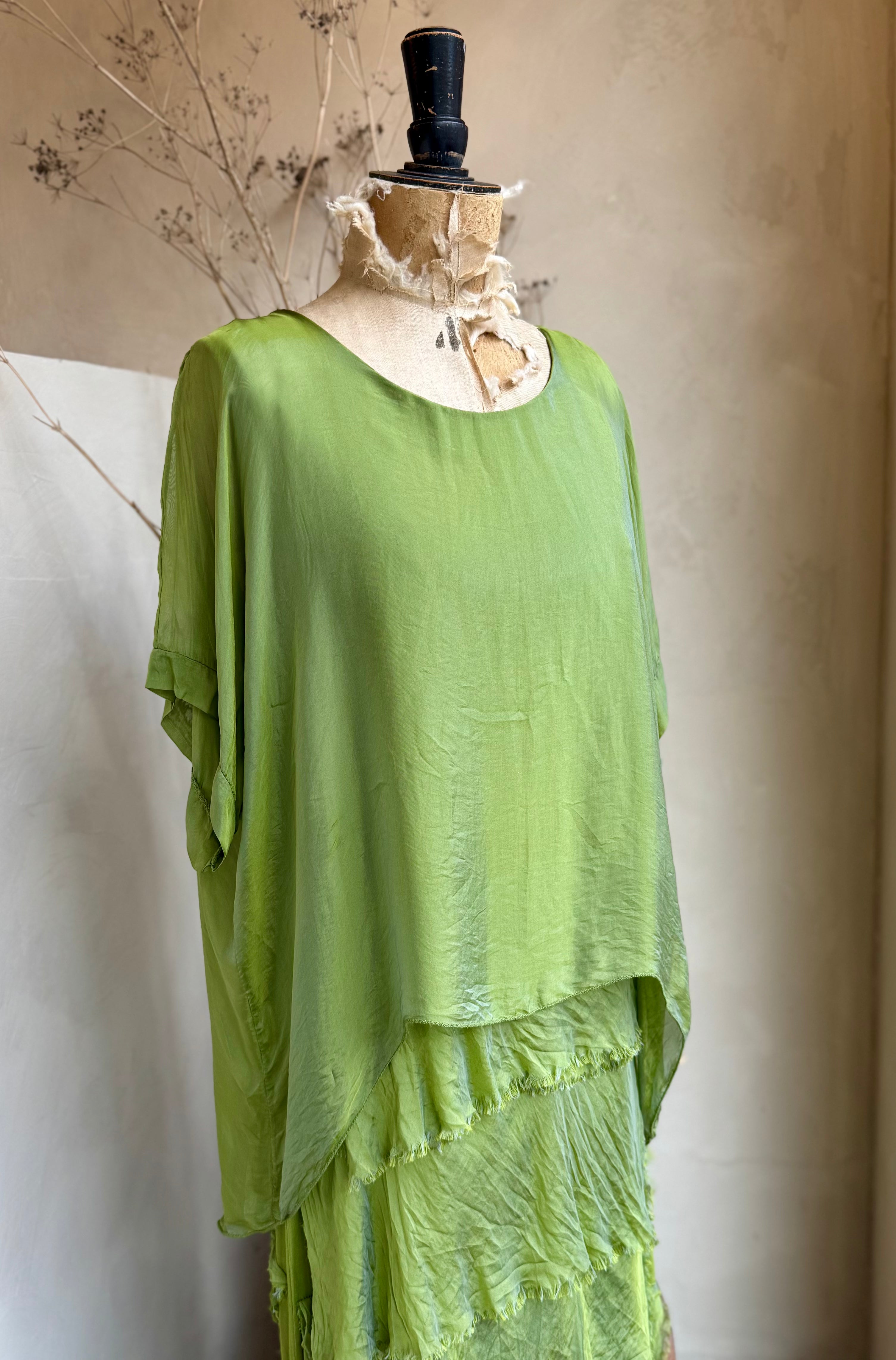 Silk Frill Bottom Dress