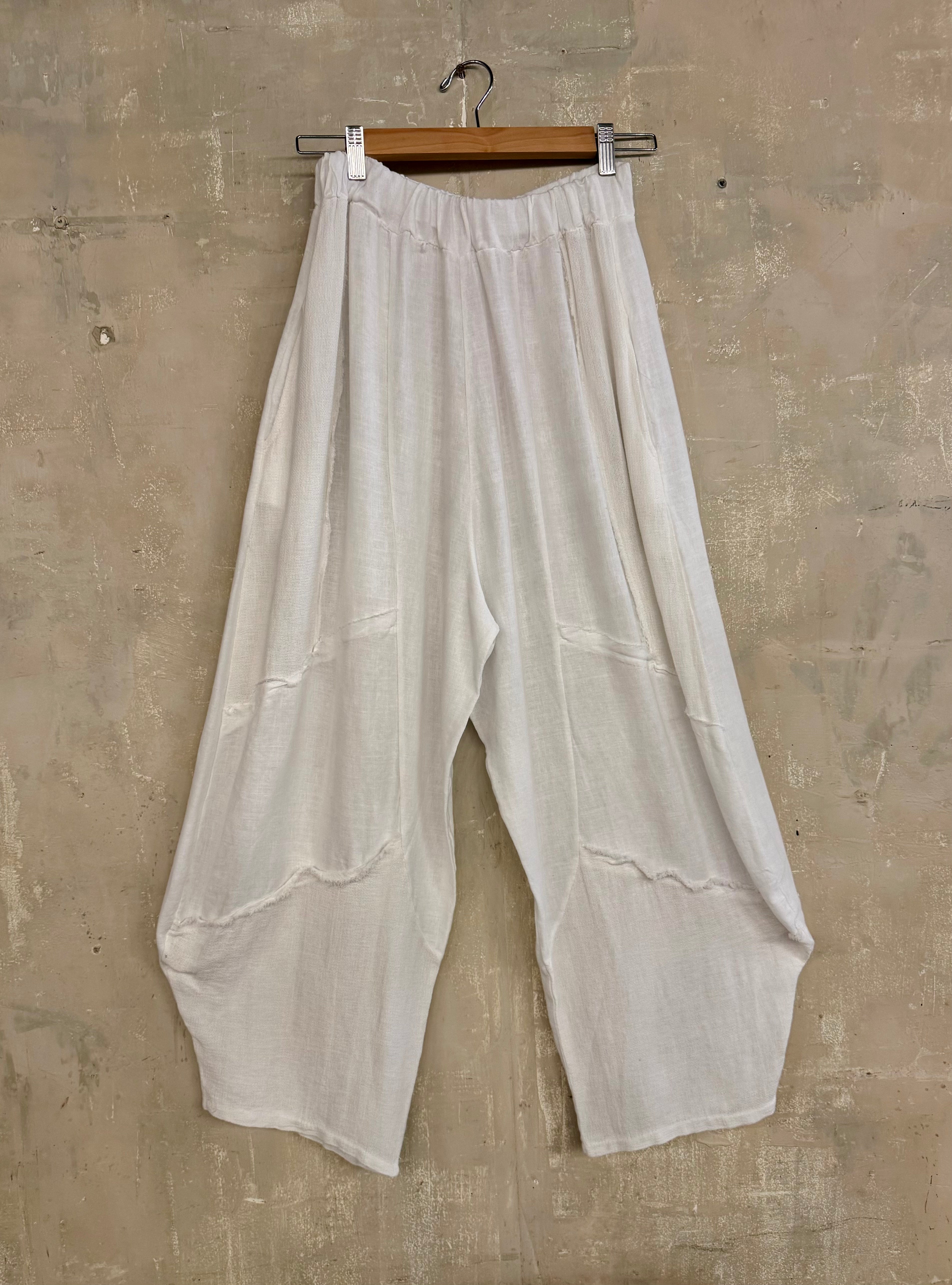 Mesh Linen Slouchy Trousers