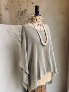Open weave poncho
