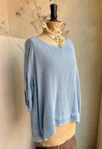 Hemline Trim Gauze Top