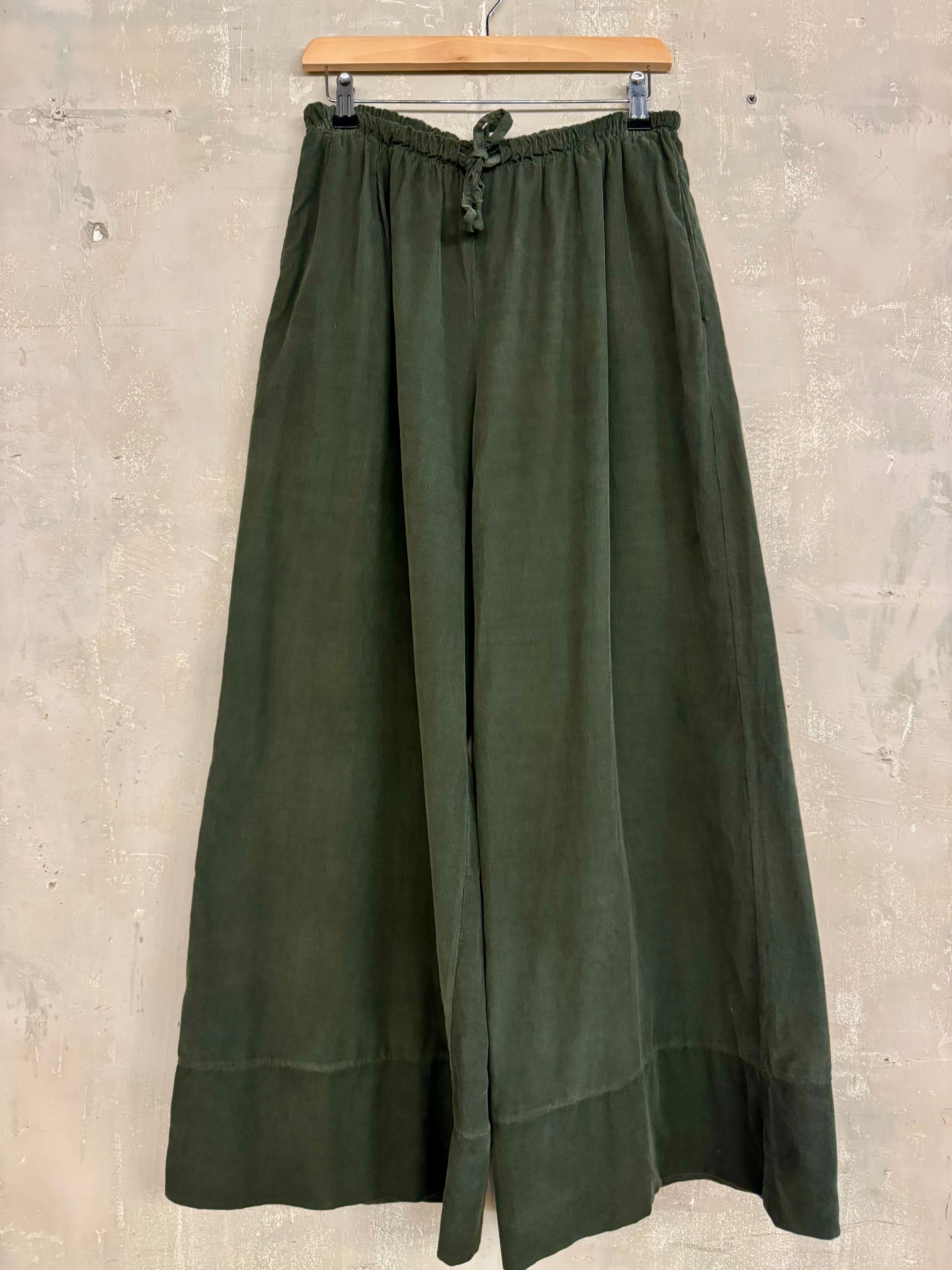 Corduroy Wide Leg Trousers