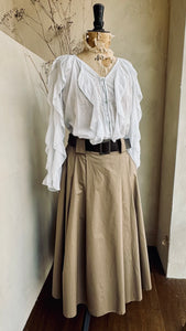 A Line Poplin Skirt