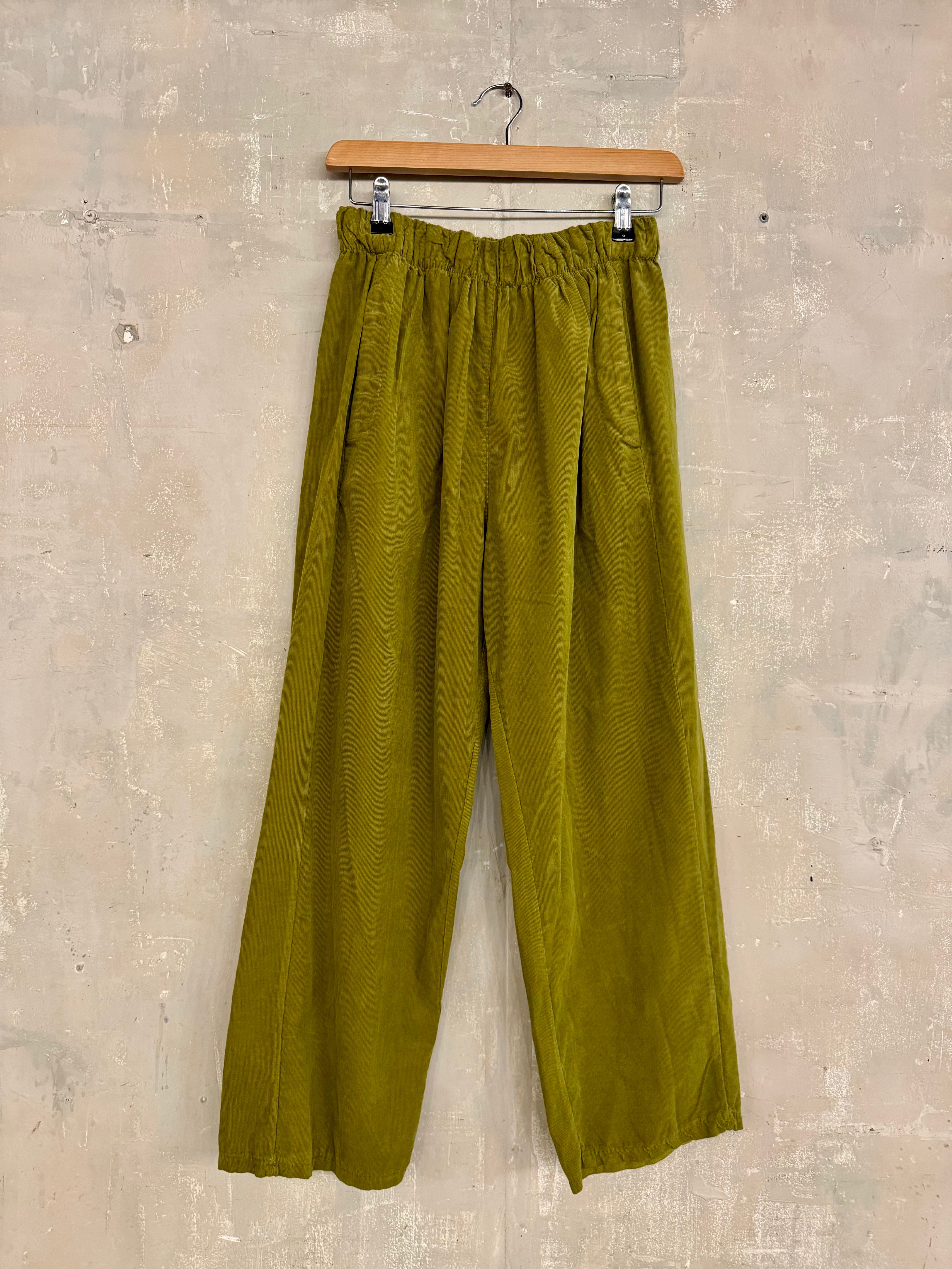 Fine Corduroy Wide Leg Trouser
