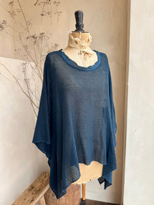 Open weave poncho