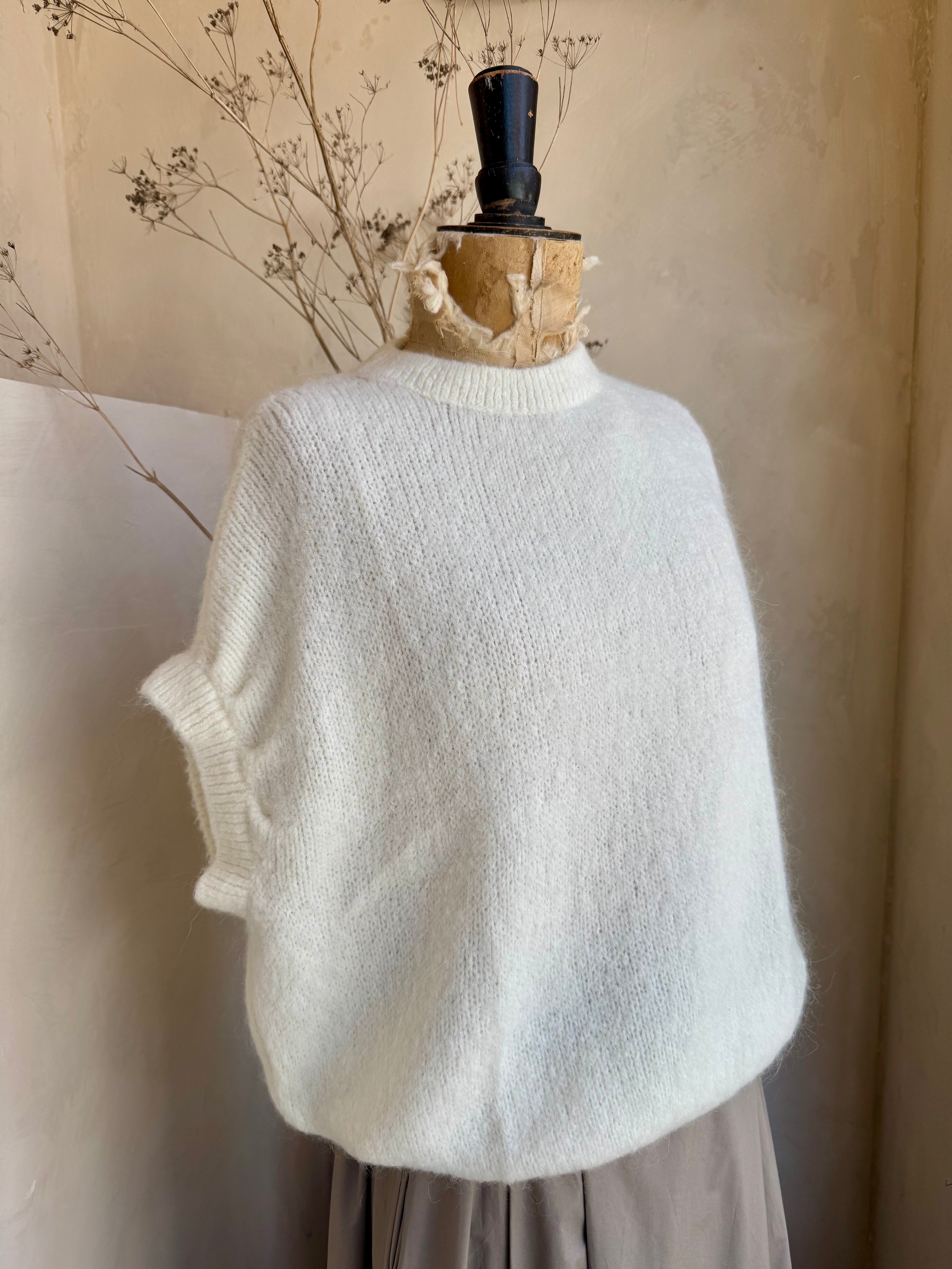 Mohair Cap Sleeve Jumper