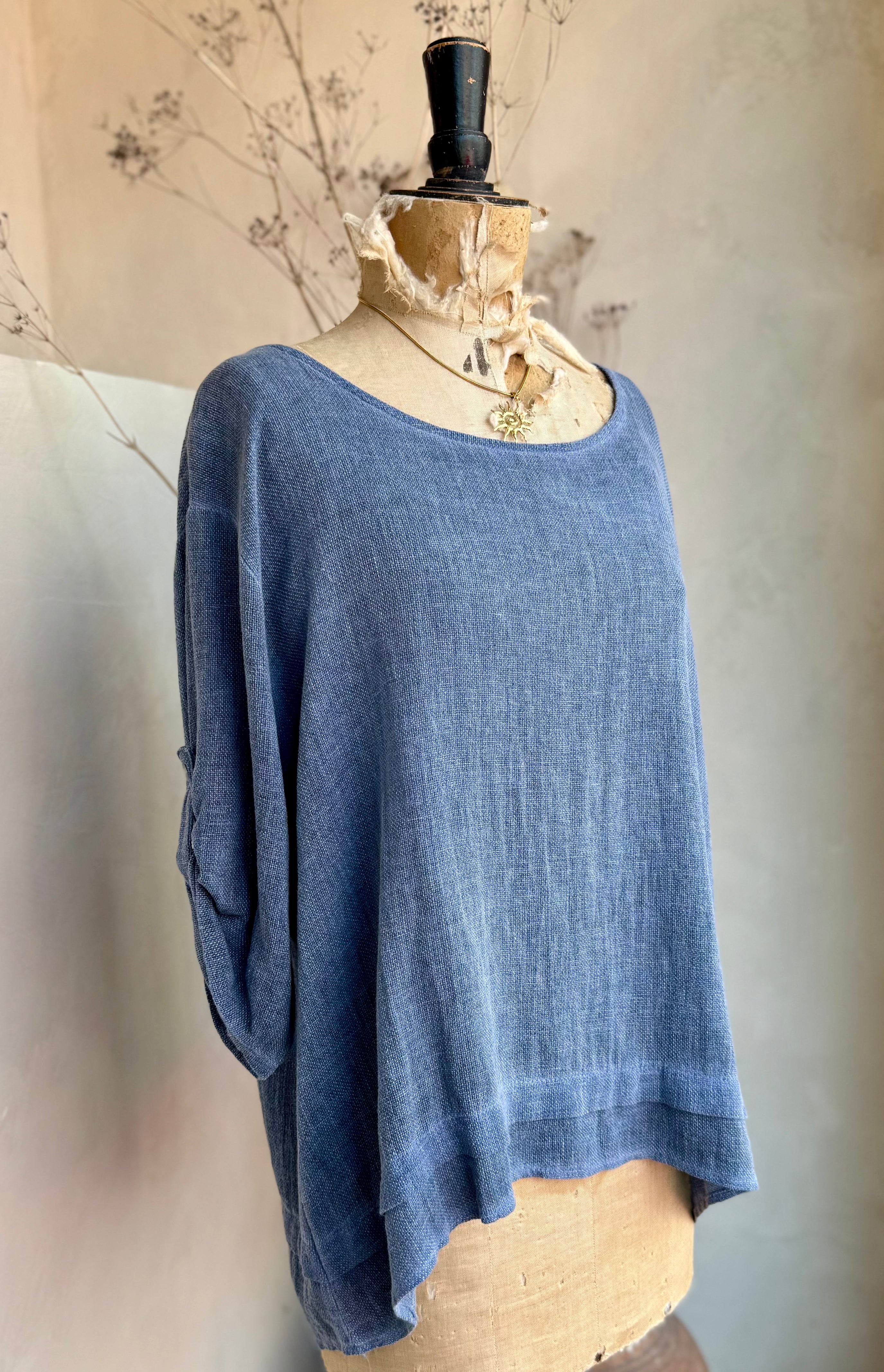 Hemline Trim Gauze Top