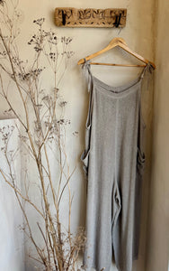 Gauze Tie Top Dungarees