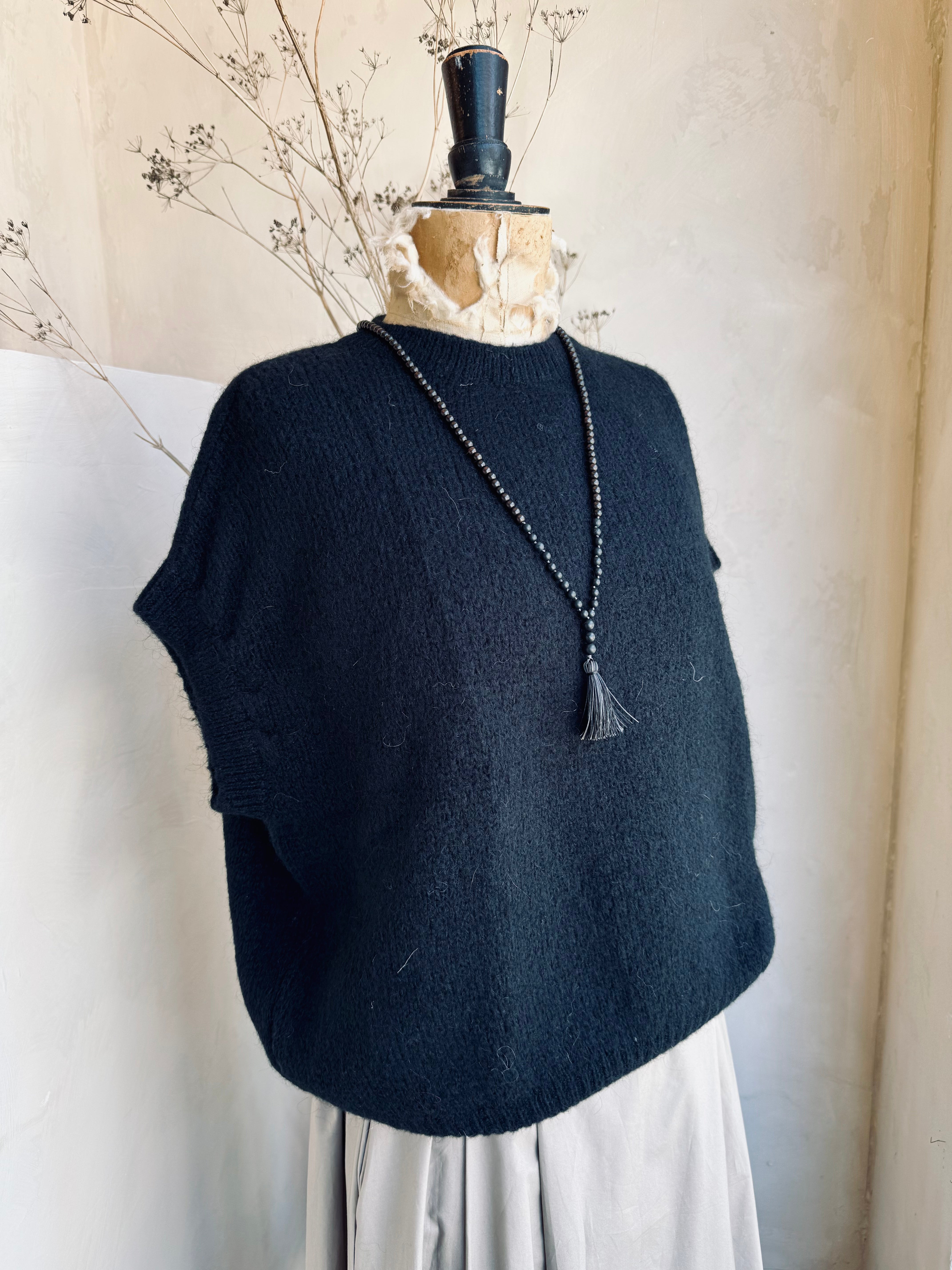 Mohair Cap Sleeve Jumper
