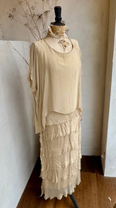 Silk Frill Bottom Dress
