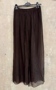 Silk Straight Leg Trousers
