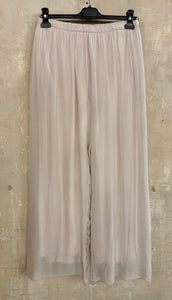 Silk Straight Leg Trousers
