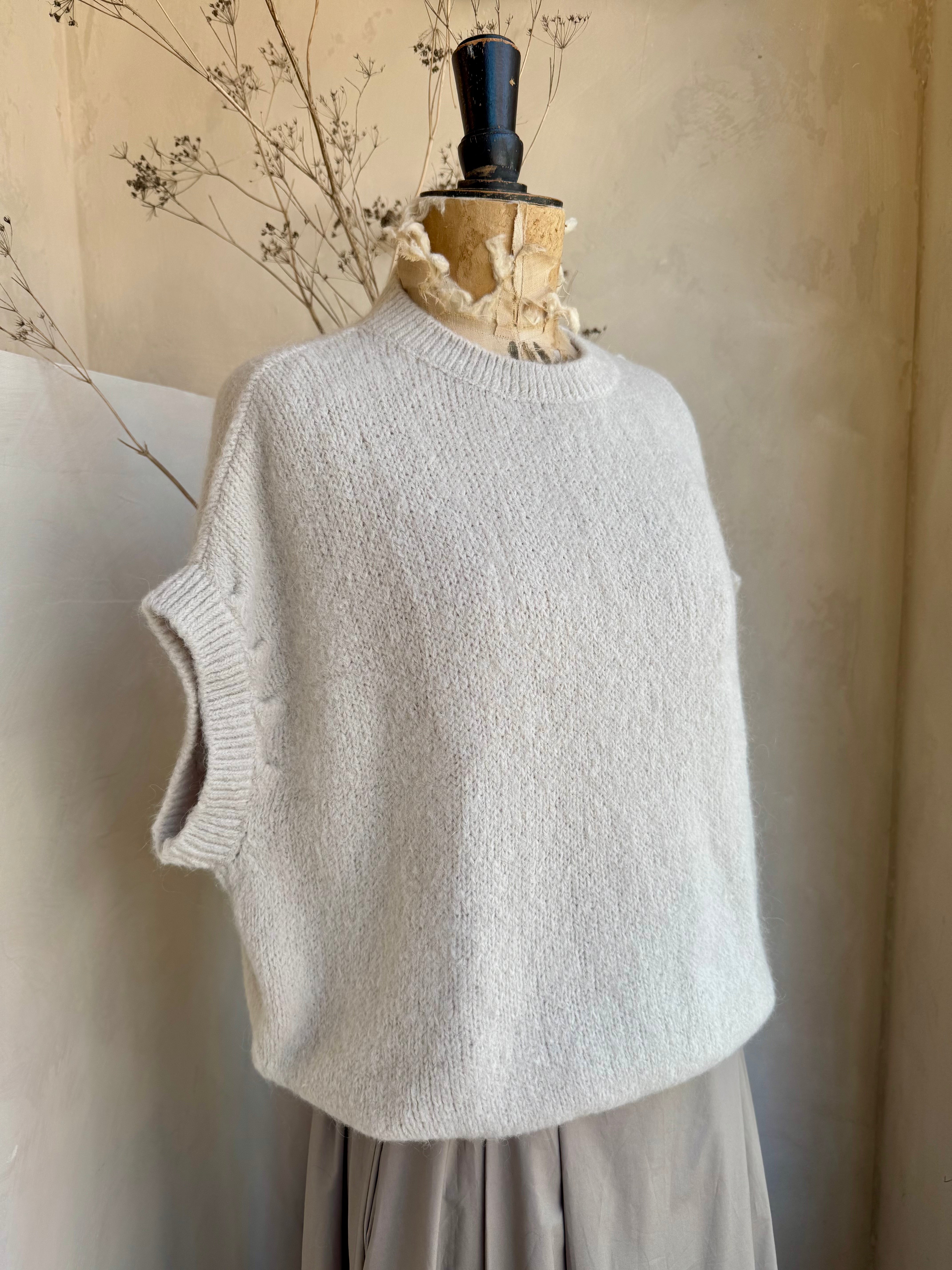 Mohair Cap Sleeve Jumper
