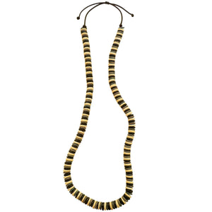 H2120C Coco Rope Disc Necklace