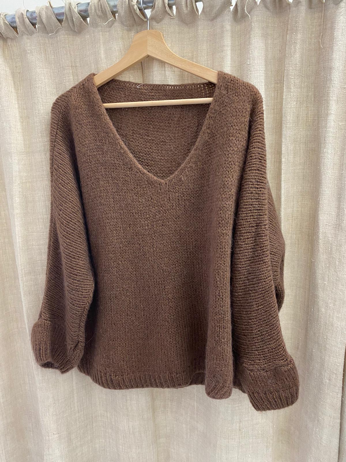 Mohair knit slouchy jumpers
