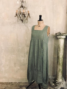Plain Linen Lagenlook Dress