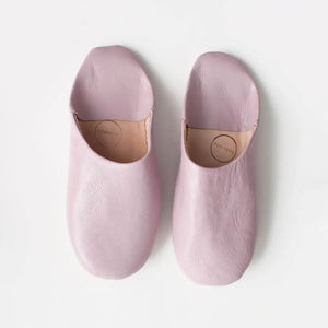 Moroccan Babouche Slippers - Vintage Pink